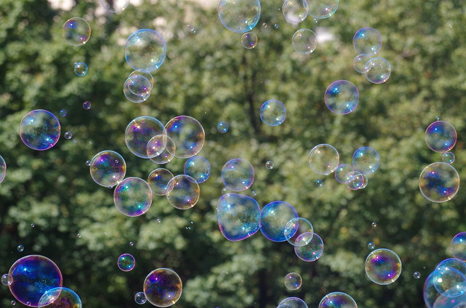 bubliny ve vzduchu